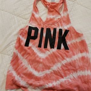 PINK tie dye tank top